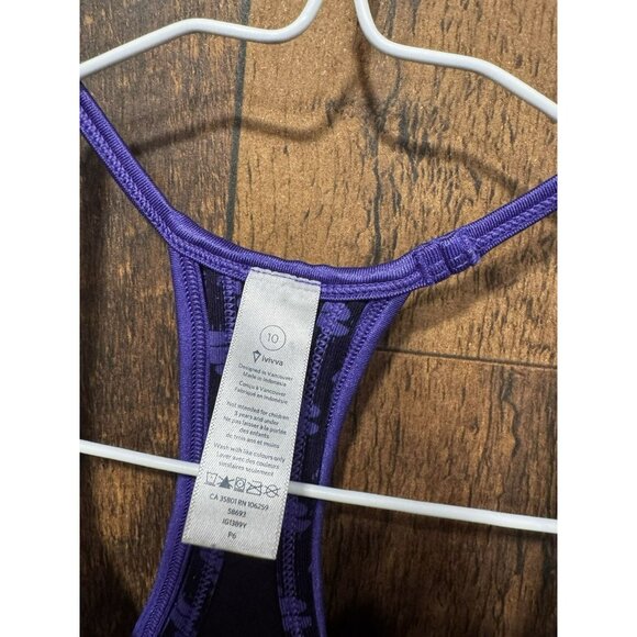 Ivivva By Lululemon No Limits Tank Purple Size 10 EUC - Picture 3 of 3